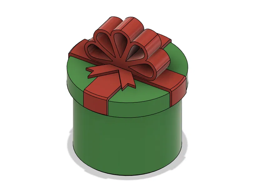 Hộp Quà Giáng Sinh có nắp ren và nơ - Quà tặng XMAS - Image 2