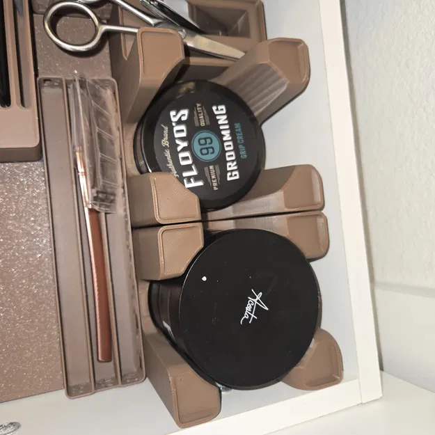 Khay Đựng Sản Phẩm Vuốt Tóc Nam Gridfinity 2x2 Có Thể Xếp Chồng - Image 3