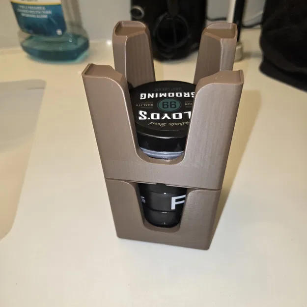 Khay Đựng Sản Phẩm Vuốt Tóc Nam Gridfinity 2x2 Có Thể Xếp Chồng - Image 4