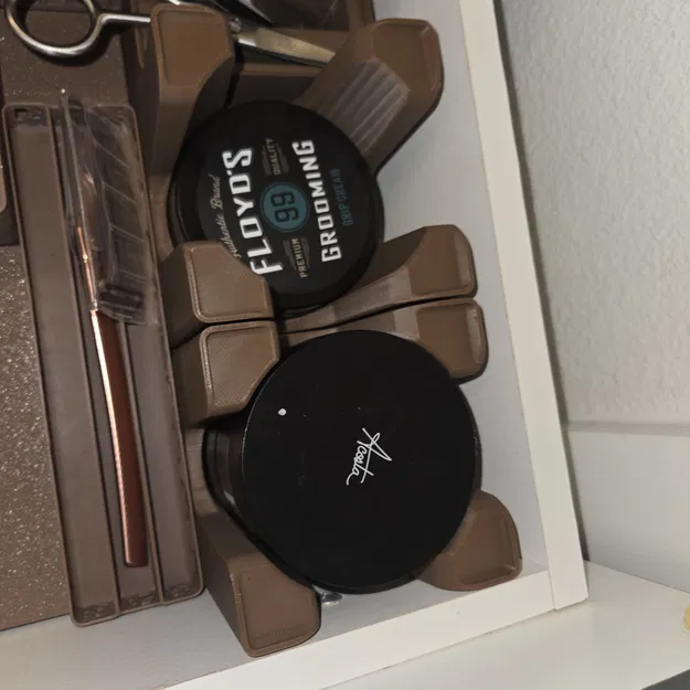 Khay Đựng Sản Phẩm Vuốt Tóc Nam Gridfinity 2x2 Có Thể Xếp Chồng - Image 6