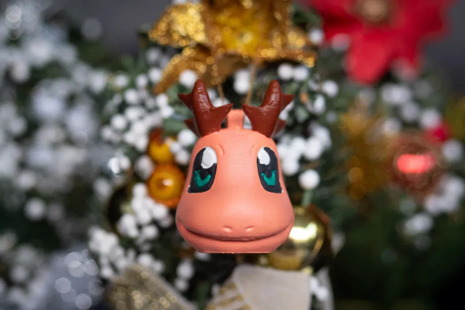 Đồ trang trí cây thông Noel Pokemon Kanto Starter phiên bản tuần lộc - Image 4