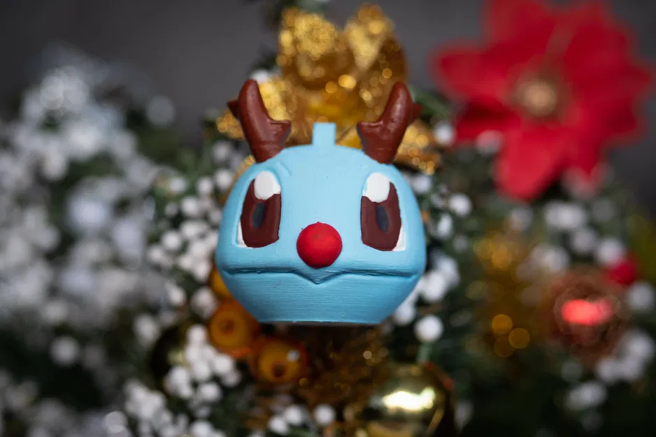 Đồ trang trí cây thông Noel Pokemon Kanto Starter phiên bản tuần lộc - Image 5