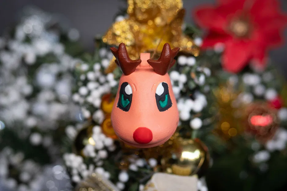 Đồ trang trí cây thông Noel Pokemon Kanto Starter phiên bản tuần lộc - Image 7