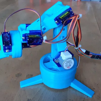 Cánh tay Robot Dễ Dàng (SG90 servo & giờ có cả steppers) Cập nhật 03/21