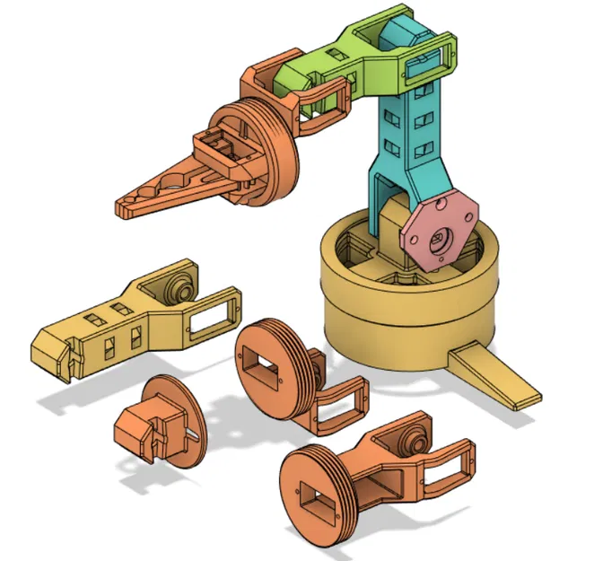 Cánh tay Robot Dễ Dàng (SG90 servo & giờ có cả steppers) Cập nhật 03/21 - Image 2