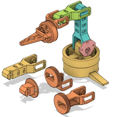 Cánh tay Robot Dễ Dàng (SG90 servo & giờ có cả steppers) Cập nhật 03/21