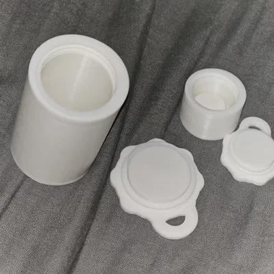 Móc khóa Hộp đựng có ren