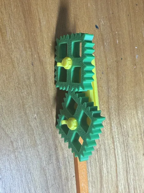 Kẹp Cà Vạt / Đồ Chơi Fidget Bánh Răng Vuông - Image 4