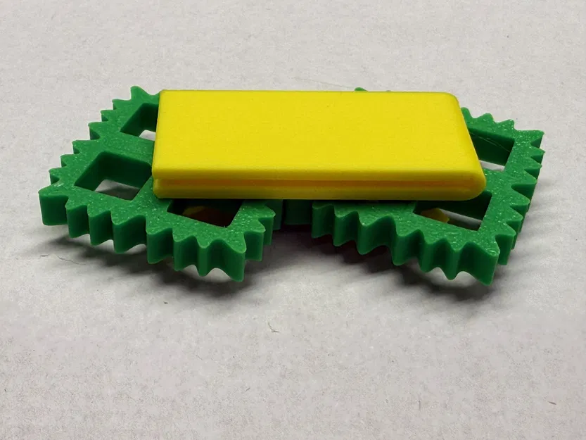 Kẹp Cà Vạt / Đồ Chơi Fidget Bánh Răng Vuông - Image 6