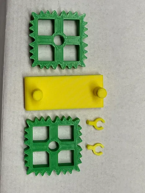 Kẹp Cà Vạt / Đồ Chơi Fidget Bánh Răng Vuông - Image 8