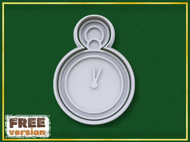 Khuôn Cắt Bánh Quy Hình Đồng Hồ Kiểu Cũ - Image 1