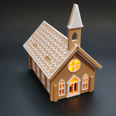 Kit Card Nhà Thờ Giáng Sinh Bánh Gừng