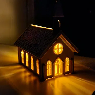 Kit Card Nhà Thờ Giáng Sinh Bánh Gừng