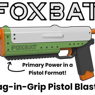 Foxbat - Súng lục Handcannon Tích hợp Băng đạn (Súng Nerf In 3D)
