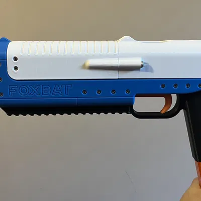 Foxbat - Súng lục Handcannon Tích hợp Băng đạn (Súng Nerf In 3D)