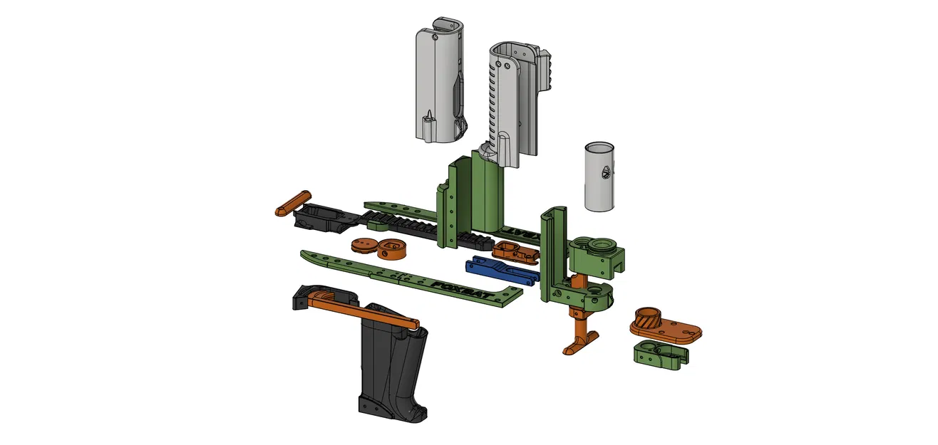 Foxbat - Súng lục Handcannon Tích hợp Băng đạn (Súng Nerf In 3D) - Image 25