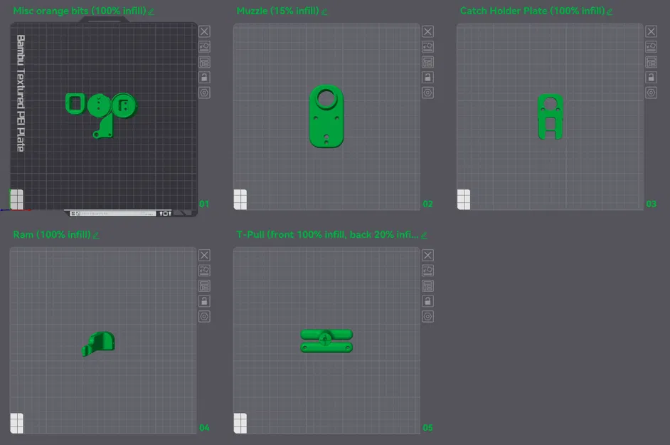 Foxbat - Súng lục Handcannon Tích hợp Băng đạn (Súng Nerf In 3D) - Image 26