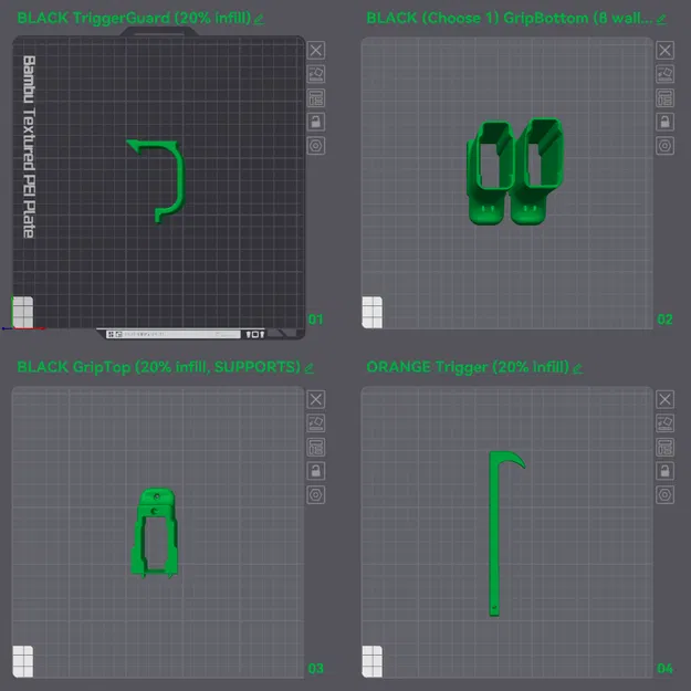 Foxbat - Súng lục Handcannon Tích hợp Băng đạn (Súng Nerf In 3D) - Image 30