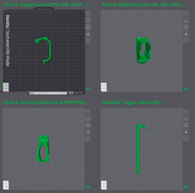 Foxbat - Súng lục Handcannon Tích hợp Băng đạn (Súng Nerf In 3D) - Image 31