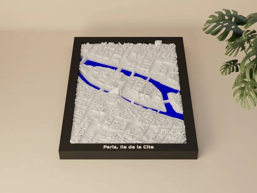 Paris, Ile de la Cite, Pháp - Mô hình 3D - Image 1