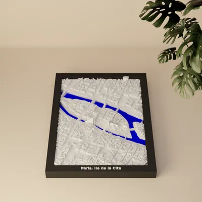 Paris, Ile de la Cite, Pháp - Mô hình 3D