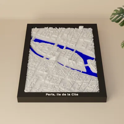 Paris, Ile de la Cite, Pháp - Mô hình 3D