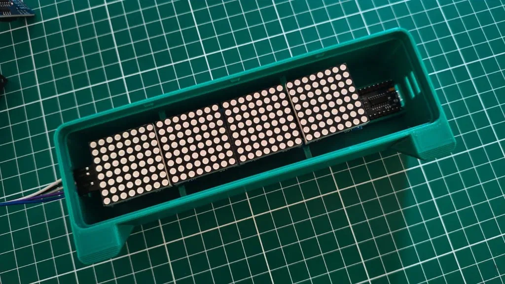 Vỏ Hộp Gọn Gàng Cho Màn Hình MAX7219 - Điều Khiển Bằng Hai Nút Bấm - Image 5