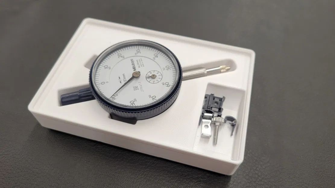 Hộp đựng Mitutoyo Dial Indicator (Ngắn) Gridfinity - Image 1
