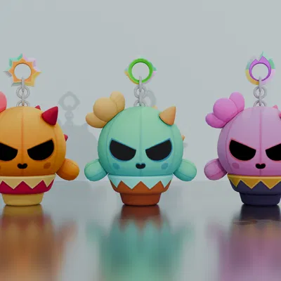 Móc Khóa Spike Buffies - Brawl Stars