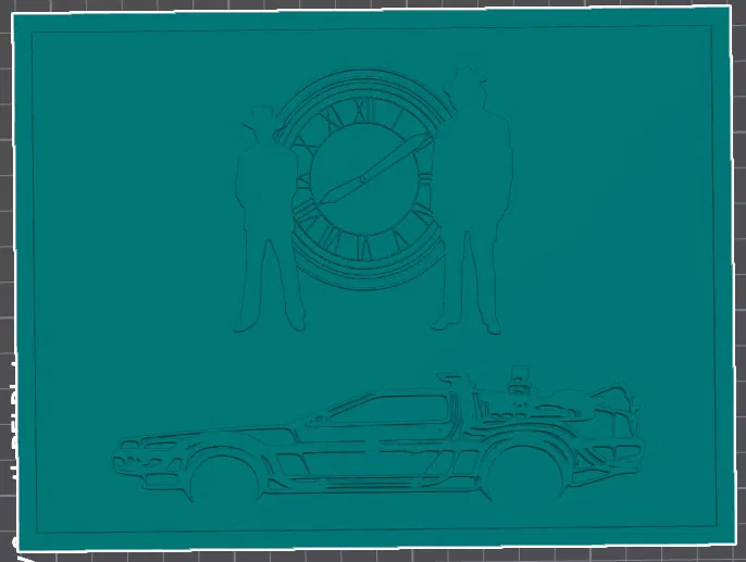 Biển Treo Tường Back to the Future - DeLorean & Tháp Đồng Hồ 15x20cm - Image 3