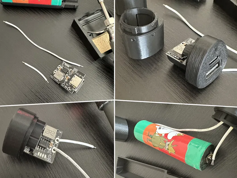 Vỏ Sạc Dự Phòng Cho Module IP5306 USB-C Dùng Pin Lithium 1S 18650 - Image 6