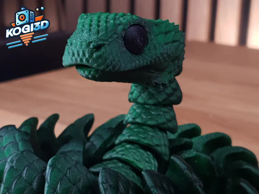 Rắn Khớp Dẻo STL – Mô Hình 3D Flexy In-một-Lần - Image 2