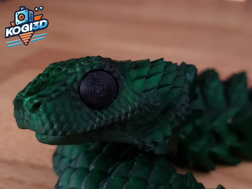 Rắn Khớp Dẻo STL – Mô Hình 3D Flexy In-một-Lần - Image 3