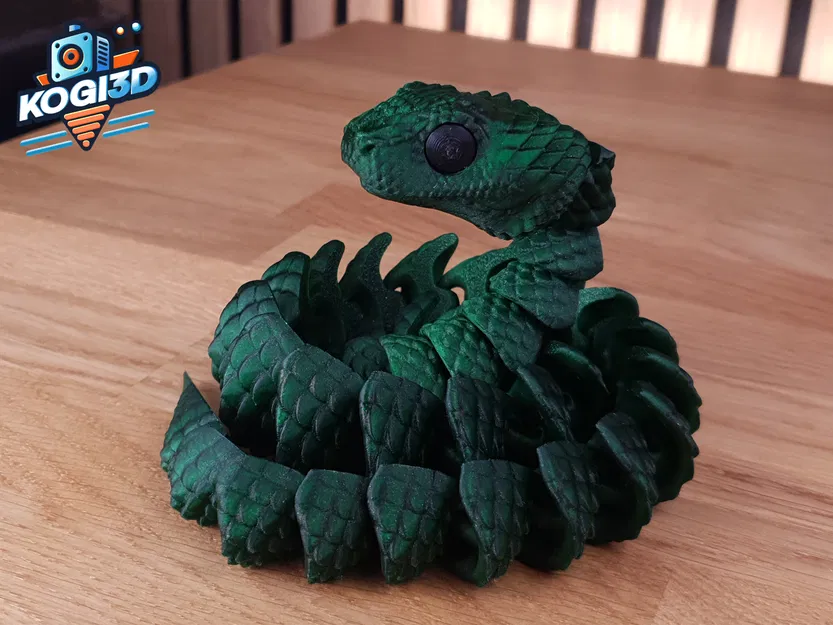 Rắn Khớp Dẻo STL – Mô Hình 3D Flexy In-một-Lần - Image 4