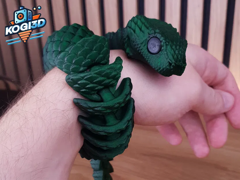 Rắn Khớp Dẻo STL – Mô Hình 3D Flexy In-một-Lần - Image 5