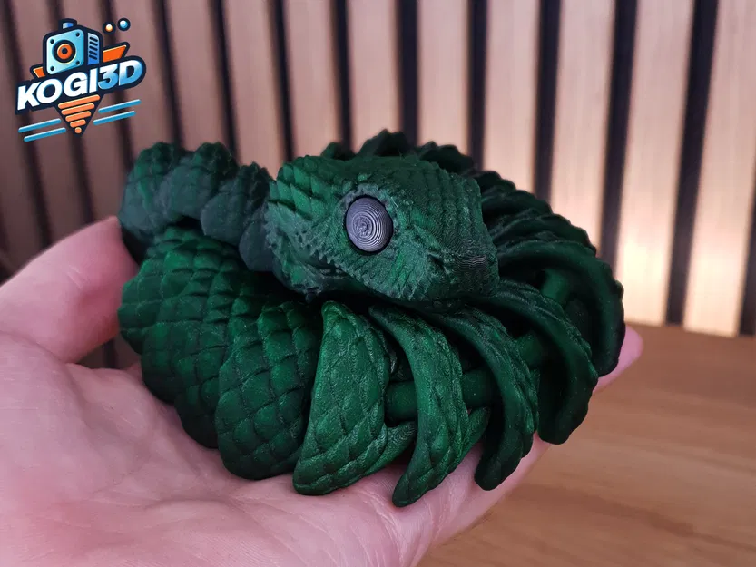 Rắn Khớp Dẻo STL – Mô Hình 3D Flexy In-một-Lần - Image 7