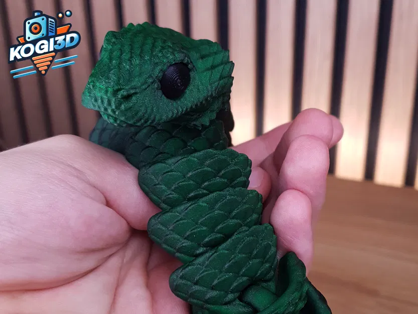 Rắn Khớp Dẻo STL – Mô Hình 3D Flexy In-một-Lần - Image 8