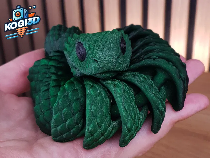 Rắn Khớp Dẻo STL – Mô Hình 3D Flexy In-một-Lần - Image 9