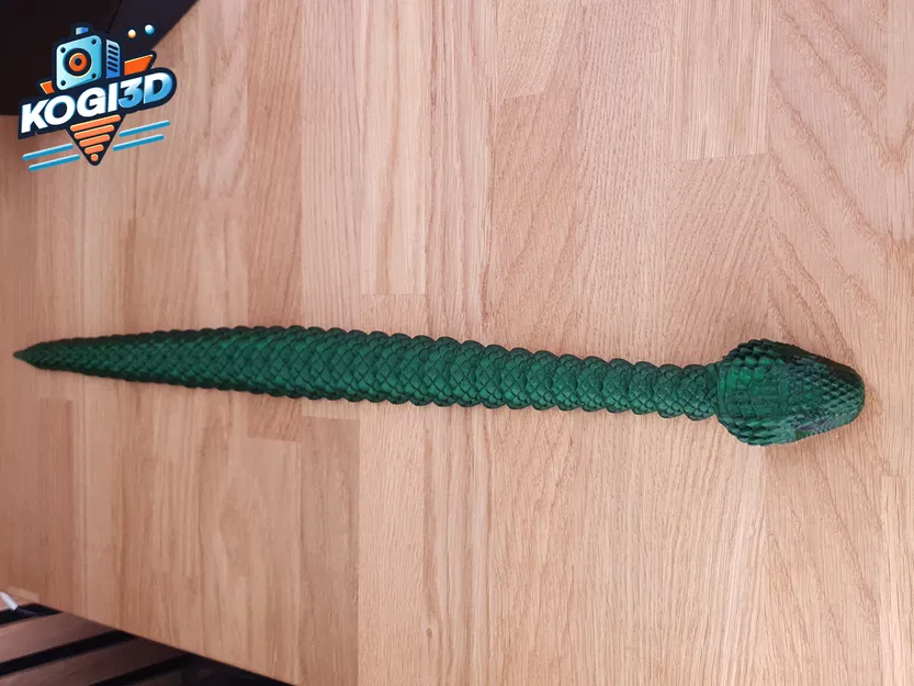 Rắn Khớp Dẻo STL – Mô Hình 3D Flexy In-một-Lần - Image 12