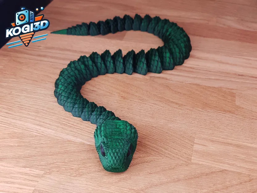 Rắn Khớp Dẻo STL – Mô Hình 3D Flexy In-một-Lần - Image 13
