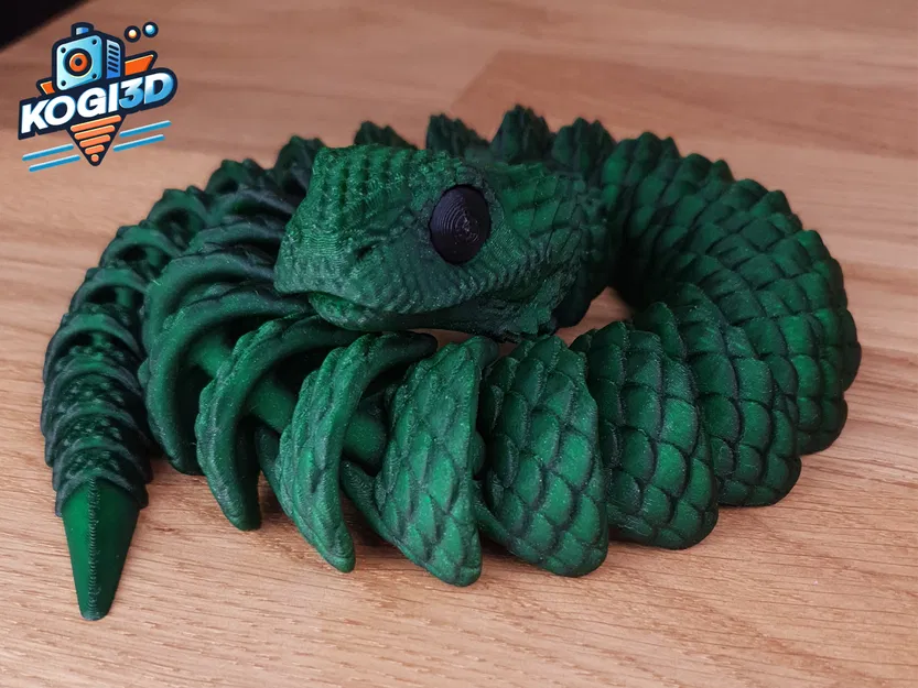 Rắn Khớp Dẻo STL – Mô Hình 3D Flexy In-một-Lần - Image 14