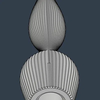 Đỉnh Cây Thông Trang Trí Thẳng - File STEP Kèm Theo