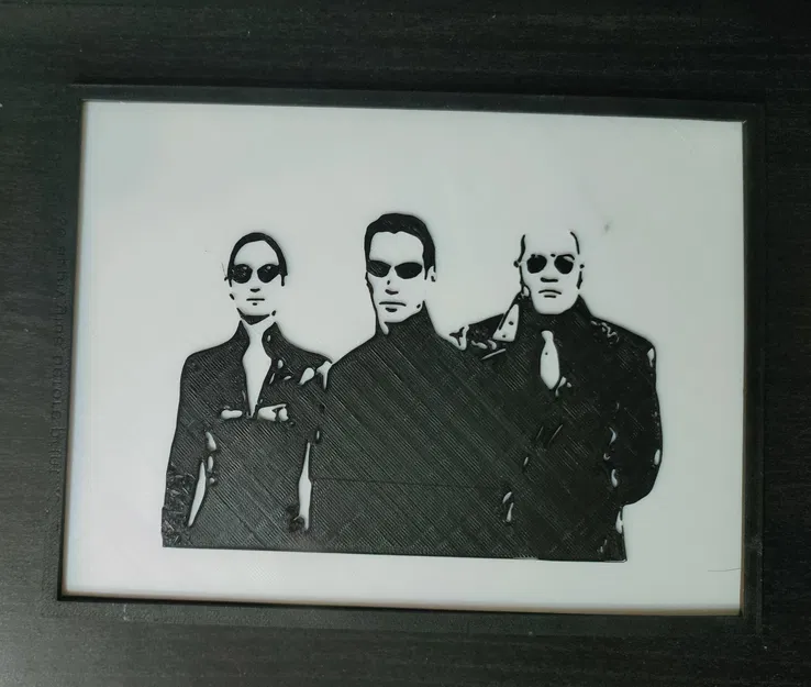 Khung Tranh Tường Ma Trận 15x20cm - Neo, Trinity và Morpheus - Image 1