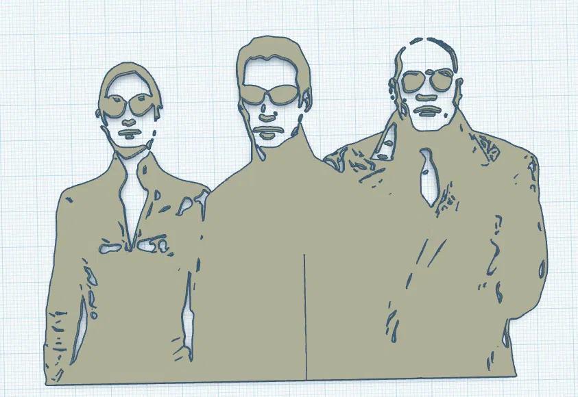 Khung Tranh Tường Ma Trận 15x20cm - Neo, Trinity và Morpheus - Image 2