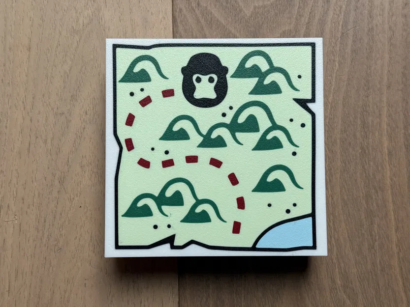 Mặt gạch Lego bản đồ kho báu - Tỷ lệ 10x (1/4) - Image 1