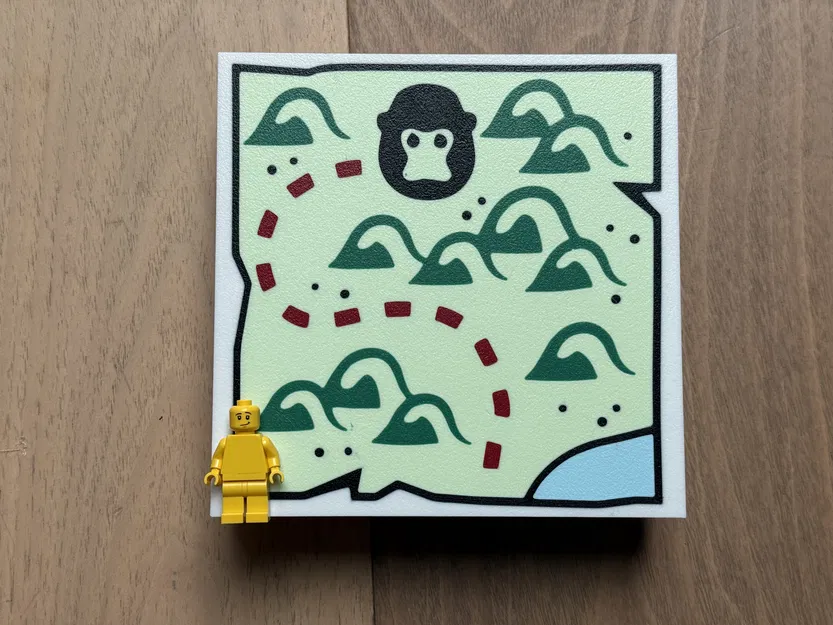 Mặt gạch Lego bản đồ kho báu - Tỷ lệ 10x (1/4) - Image 2