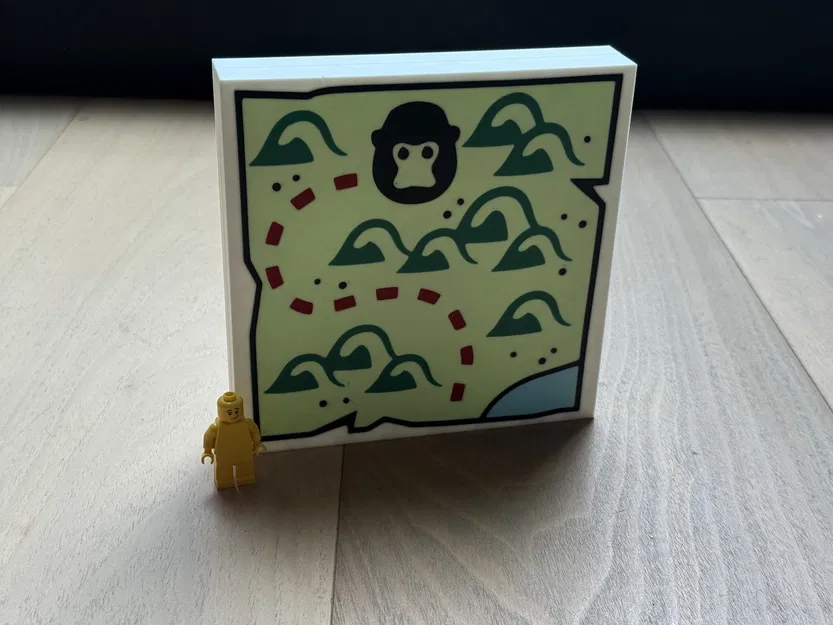 Mặt gạch Lego bản đồ kho báu - Tỷ lệ 10x (1/4) - Image 4