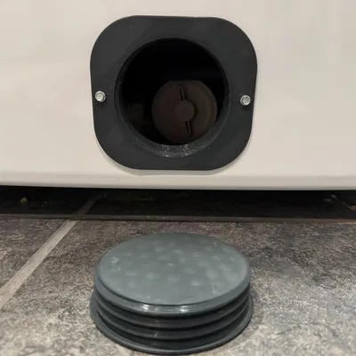 Nắp che lỗ truy cập bơm máy giặt cửa trước