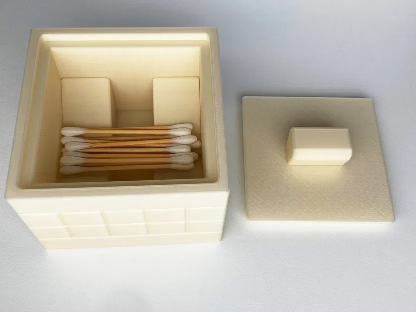 Hộp Đựng Tăm Bông - Chân Đế Giữa - Image 1