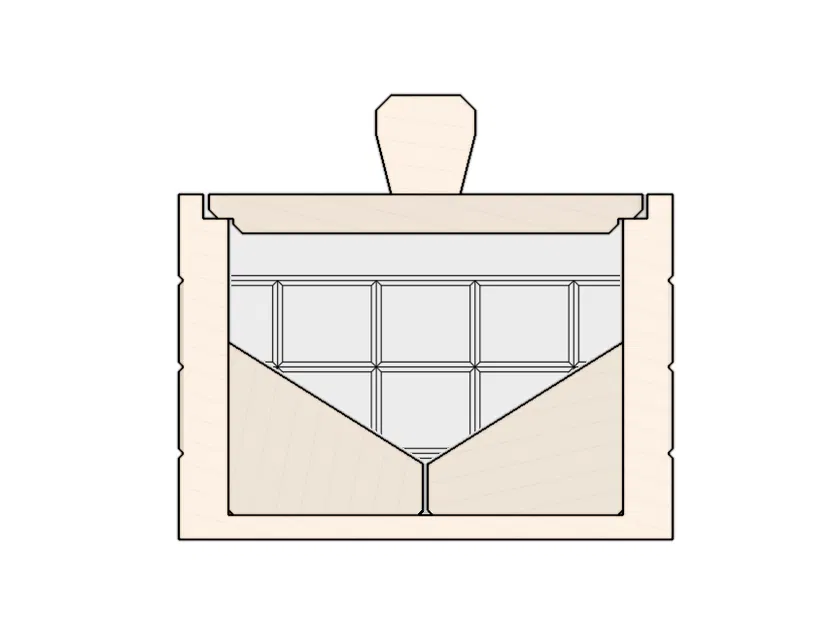Hộp Đựng Tăm Bông - Chân Đế Giữa - Image 2